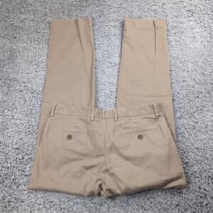 J Crew Pants Mens 32x32 Beige Bedford Flat Front Preppy Straight Classiccore